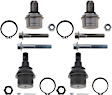 SET-TRWJBJ1175-A Front, Driver and Passenger Side, Upper and Lower Ball Joint
