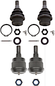 SET-TRWJBJ1207-E Front, Driver and Passenger Side, Upper and Lower Ball Joint