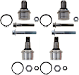 SET-TRWJBJ7010-C Front, Driver and Passenger Side, Upper and Lower Ball Joint