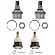 SET-TRWJBJ7011-D Front, Driver and Passenger Side, Upper and Lower Ball Joint