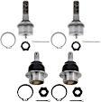 SET-TRWJBJ7026-B Front, Driver and Passenger Side, Upper and Lower Ball Joint