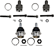 SET-TRWJBJ7026-I Front, Driver and Passenger Side, Upper and Lower Ball Joint