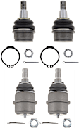 SET-TRWJBJ7047-C Front, Driver and Passenger Side, Upper and Lower Ball Joint