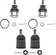 SET-TRWJBJ7627-B Front, Driver and Passenger Side, Upper and Lower Ball Joint