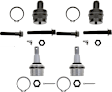 SET-TRWJBJ874-B Front, Driver and Passenger Side, Upper and Lower Ball Joint
