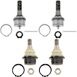 SET-TRWJBJ876-B Front, Driver and Passenger Side, Upper and Lower Ball Joint
