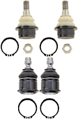 SET-TRWJBJ876-E Front, Driver and Passenger Side, Upper and Lower Ball Joint