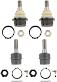 SET-TRWJBJ876-H Front, Driver and Passenger Side, Upper and Lower Ball Joint