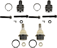 SET-TRWJBJ876-I Front, Driver and Passenger Side, Upper and Lower Ball Joint