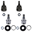 SET-TRWJBJ884-E Front, Driver and Passenger Side, Upper and Lower Ball Joint