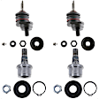 SET-TRWJBJ884-F Front, Driver and Passenger Side, Upper and Lower Ball Joint