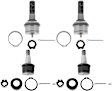 SET-TRWJBJ885-A Front, Driver and Passenger Side, Upper and Lower Ball Joint