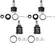 SET-TRWJBJ885-B Front, Driver and Passenger Side, Upper and Lower Ball Joint