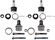 SET-TRWJBJ885-C Front, Driver and Passenger Side, Upper and Lower Ball Joint