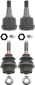 SET-TRWJBJ888-C Front, Driver and Passenger Side, Upper and Lower Ball Joint