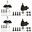 SET-TRWJBJ890-A Front, Driver and Passenger Side, Upper and Lower Ball Joint