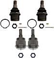 SET-TRWJBJ893-E Front, Driver and Passenger Side, Upper and Lower Ball Joint