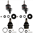 SET-TRWJBJ893-F Front, Driver and Passenger Side, Upper and Lower Ball Joint