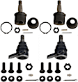 SET-TRWJBJ899 Front, Driver and Passenger Side, Upper and Lower Ball Joint
