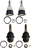 SET-TRWJBJ901 Front, Driver and Passenger Side, Upper and Lower Ball Joint