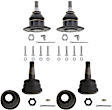 SET-TRWJBJ903 Front, Driver and Passenger Side, Upper and Lower Ball Joint