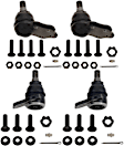 SET-TRWJBJ905 Front, Driver and Passenger Side, Upper and Lower Ball Joint