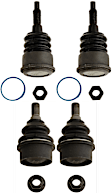 SET-TRWJBJ922 Front, Driver and Passenger Side, Upper and Lower Ball Joint