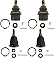 SET-TRWJBJ924-A Front, Driver and Passenger Side, Upper and Lower Ball Joint