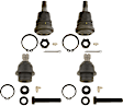 SET-TRWJBJ930-A Front, Driver and Passenger Side, Upper and Lower Ball Joint