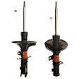 SET-TRWJGM4361SR Front, Driver and Passenger Side Bare Strut
