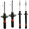 SET-TRWJGS4020S Front and Rear, Driver and Passenger Side Shock and Bare Strut