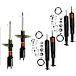 SET-TRWJHS4254S-C Front and Rear, Driver and Passenger Side Shock and Bare Strut