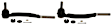 SET-TRWJTE1288-B Front, Driver and Passenger Side, Outer Tie Rod End