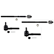 SET-TRWJTE7065 Front, Driver and Passenger Side, Inner and Outer Tie Rod End
