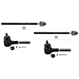 SET-TRWJTE7066 Front, Driver and Passenger Side, Inner and Outer Tie Rod End