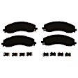 SET-TRWTXM2223-C Front and Rear Front-Ceramic/Rear-Semi-Metallic Brake Pad Set
