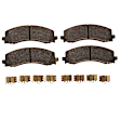 SET-TRWTXM2223-C Front and Rear Front-Ceramic/Rear-Semi-Metallic Brake Pad Set