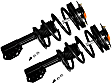 SET-TS171672-C Front and Rear, Driver and Passenger Side Fully Loaded Strut, Quick-strut Series