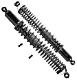 2002 Ford Ranger - Front and Rear, Driver and Passenger Side Shock, RWD, With Front Coil Spring, Load Adjusting Series