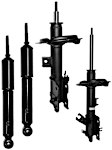 SET-TS72272 Front and Rear, Driver and Passenger Side, OESpectrum Strut Series