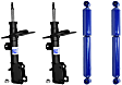 SET-TS801572-C Front and Rear, Driver and Passenger Side, FWD, Monro-Matic Plus Series