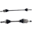 Front, Driver and Passenger Side Axle Assemblies, Standard Duty