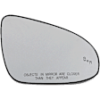 Driver and Passenger Side Mirror Glass, Heated, Driver Side - No Blind Spot Feature; Passenger Side - With Blind Spot Detection in Glass