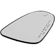Driver and Passenger Side Mirror Glass, Heated, Driver Side - No Blind Spot Feature; Passenger Side - With Blind Spot Detection in Glass