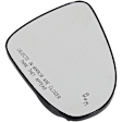 Driver and Passenger Side Mirror Glass, Heated, Driver Side - No Blind Spot Feature; Passenger Side - With Blind Spot Detection in Glass