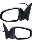 2017 Toyota Tacoma TRD Off-Road - Driver and Passenger Side Mirror, Power Adjust, Heated, Chrome, Manual Folding, In-housing Signal Light, No Blind Spot Feature, No Memory, No Puddle Light, No Auto-Dimming