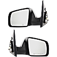 2007 Toyota Tundra Base - Driver and Passenger Side Mirror,  For Models With Cold Climate Specification, Power Adjust, Heated, Textured Black, Manual Folding, No Signal Light, No Blind Spot Feature, No Memory, No Puddle Light, No Auto-Dimming, Standard Cab P