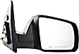 2007 Toyota Tundra Base - Driver and Passenger Side Mirror,  For Models With Cold Climate Specification, Power Adjust, Heated, Textured Black, Manual Folding, No Signal Light, No Blind Spot Feature, No Memory, No Puddle Light, No Auto-Dimming, Standard Cab P