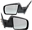 2016 Toyota Tundra SR - Driver and Passenger Side Mirror, Without Lane Change Assist and Cold Climate Specification, Manual Adjust, Non-Heated, Textured Black, Manual Folding, No Signal Light, No Blind Spot Feature, No Memory, No Puddle Light, No Auto-Dimmin