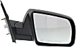 2015 Toyota Tundra TRD Pro - Driver and Passenger Side Mirror, Without Lane Change Assist, With Cold Climate Specification, Power Adjust, Heated, Textured Black, Manual Folding, No Signal Light, No Blind Spot Feature, No Memory, No Puddle Light, No Auto-Dimming